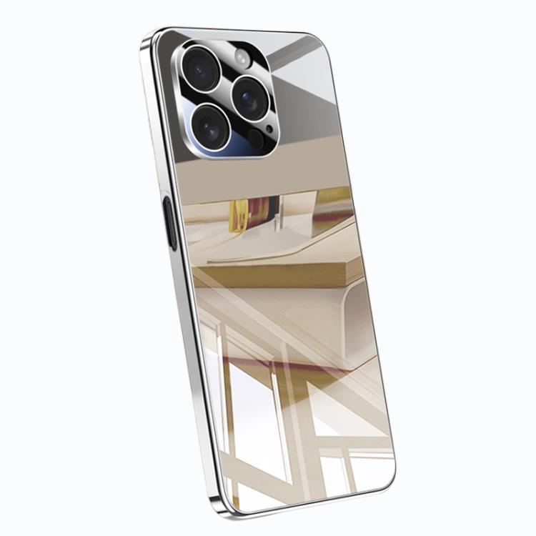 For iPhone 13 Pro Max Electroplating Ice Crystal Airbag Full Coverage Shockproof Phone Case