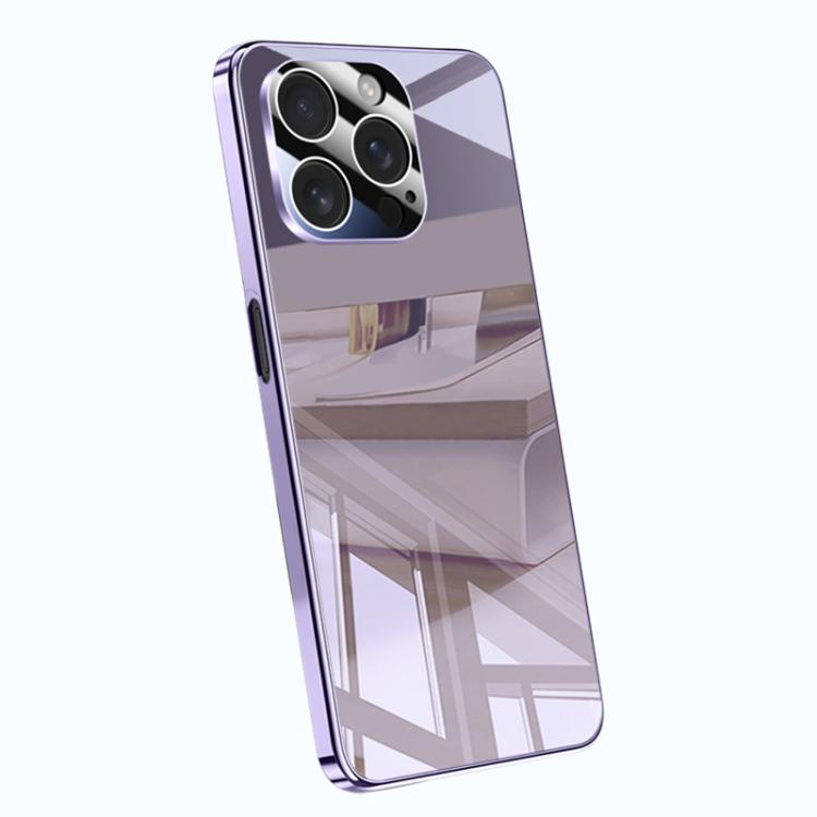 For iPhone 14 Pro Electroplating Ice Crystal Airbag Full Coverage Shockproof Phone Case