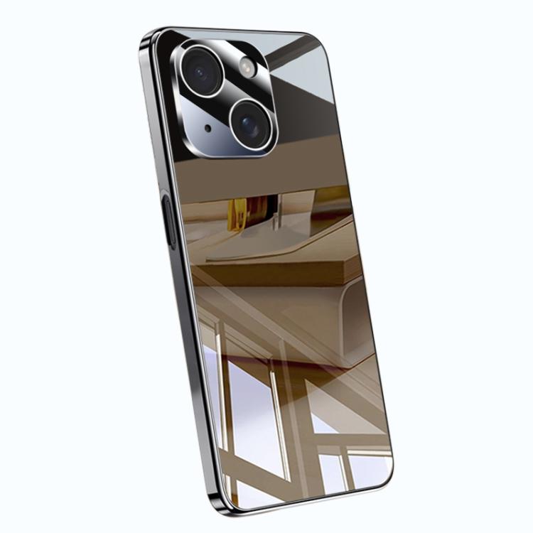 For iPhone 15 Plus Electroplating Ice Crystal Airbag Full Coverage Shockproof Phone Case