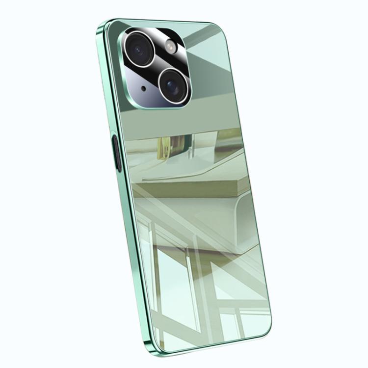 For iPhone 15 Plus Electroplating Ice Crystal Airbag Full Coverage Shockproof Phone Case