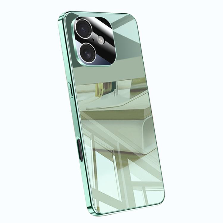 For iPhone 16 Electroplating Ice Crystal Airbag Full Coverage Shockproof Phone Case