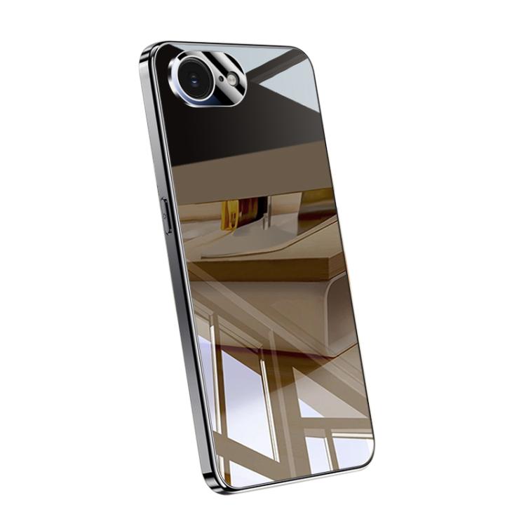 For iPhone 16e / 17e Electroplating Ice Crystal Airbag Full Coverage Shockproof Phone Case