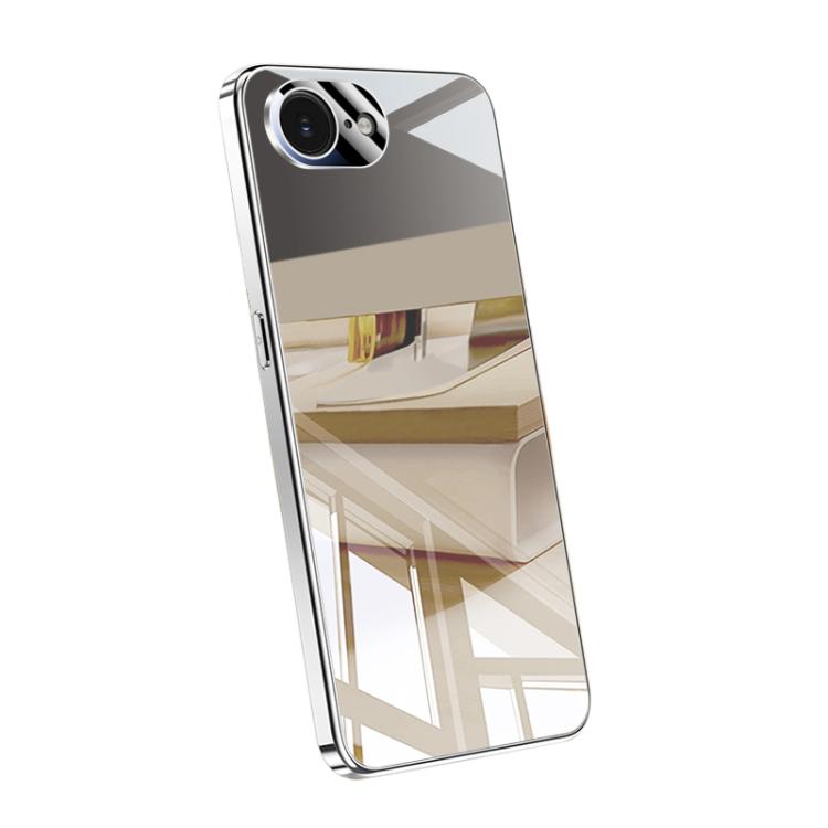 For iPhone 16e / 17e Electroplating Ice Crystal Airbag Full Coverage Shockproof Phone Case