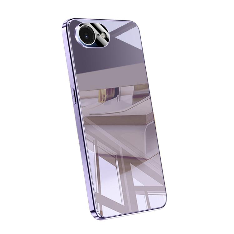 For iPhone 16e / 17e Electroplating Ice Crystal Airbag Full Coverage Shockproof Phone Case