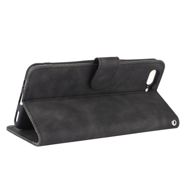 For OnePlus 5 Solid Color Skin Feel Magnetic Buckle Horizontal Flip Calf Texture PU Leather Case with Holder & Card Slots & Wallet