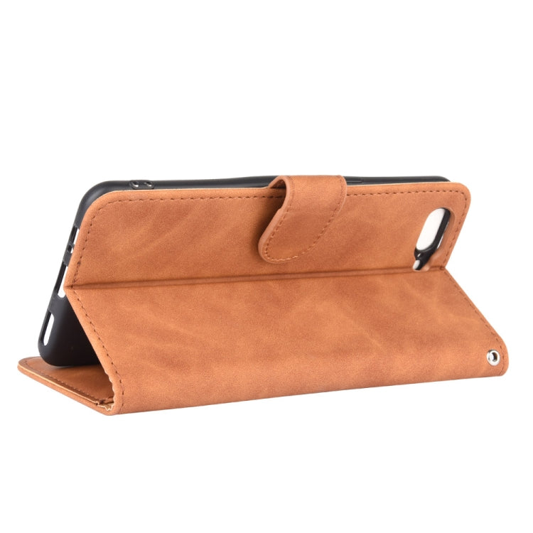 For OnePlus 5 Solid Color Skin Feel Magnetic Buckle Horizontal Flip Calf Texture PU Leather Case with Holder & Card Slots & Wallet