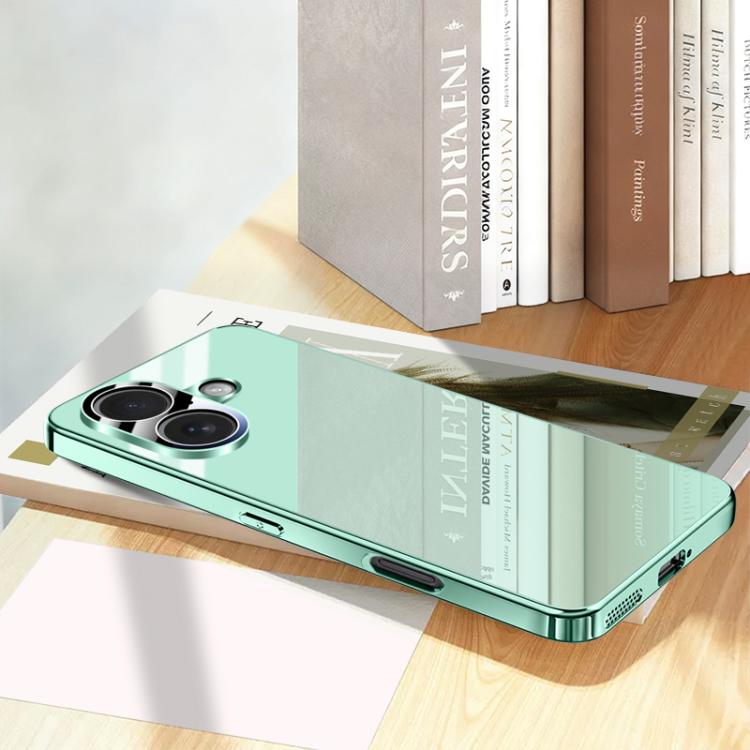 For iPhone 17 Electroplating Ice Crystal Airbag Full Coverage Shockproof Phone Case