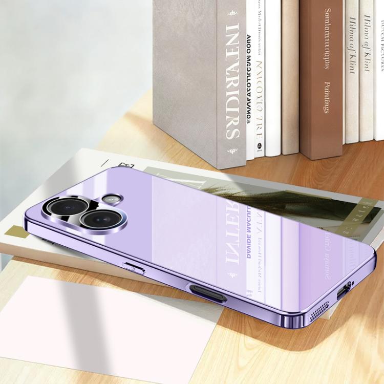 For iPhone 17 Electroplating Ice Crystal Airbag Full Coverage Shockproof Phone Case