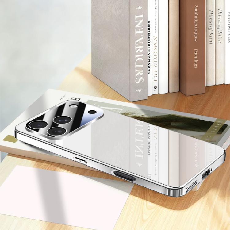 For iPhone 17 Pro Electroplating Ice Crystal Airbag Full Coverage Shockproof Phone Case