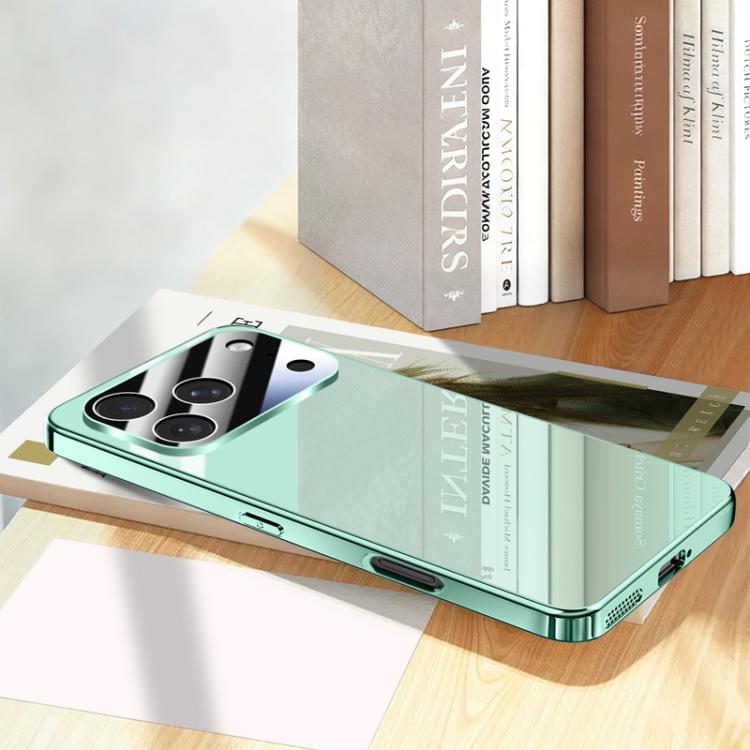 For iPhone 17 Pro Electroplating Ice Crystal Airbag Full Coverage Shockproof Phone Case