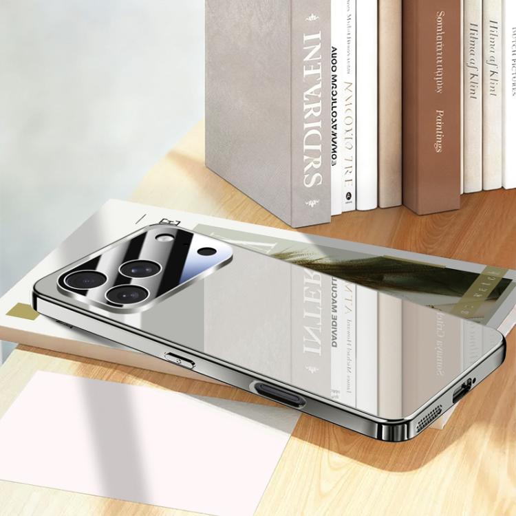 For iPhone 17 Pro Max Electroplating Ice Crystal Airbag Full Coverage Shockproof Phone Case