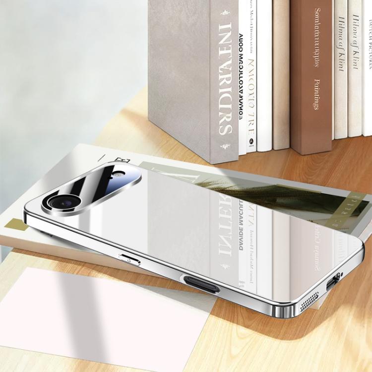 For iPhone Air Electroplating Ice Crystal Airbag Full Coverage Shockproof Phone Case