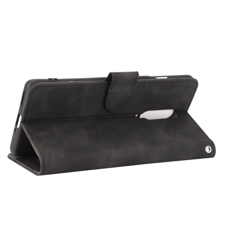 For OnePlus 8 Solid Color Skin Feel Magnetic Buckle Horizontal Flip Calf Texture PU Leather Case with Holder & Card Slots & Wallet