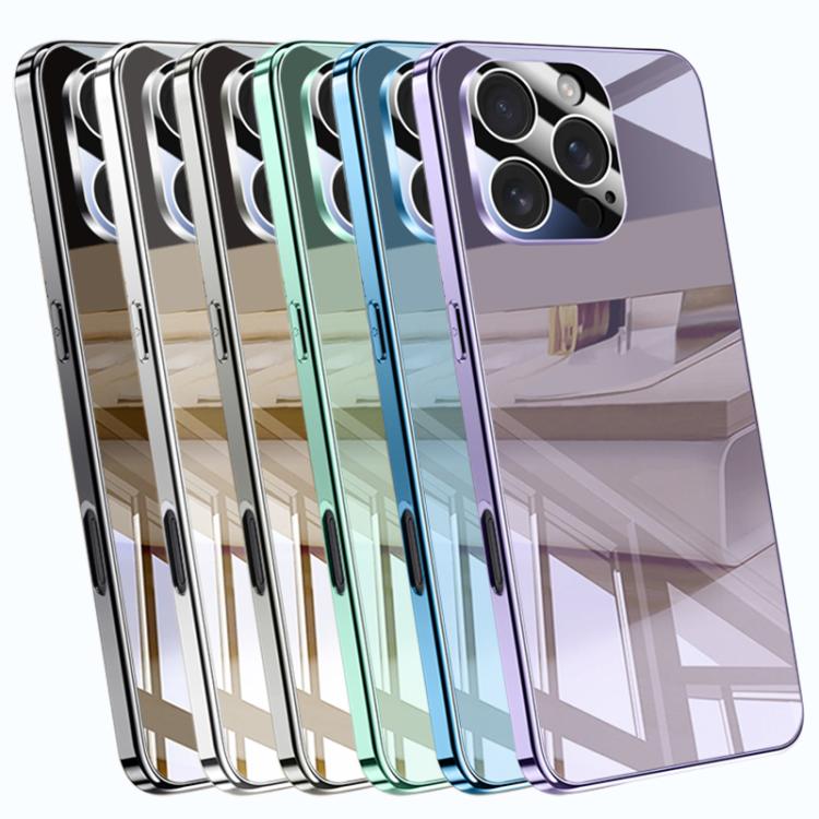 For iPhone 12 Pro Electroplating Ice Crystal Airbag Full Coverage Shockproof Phone Case