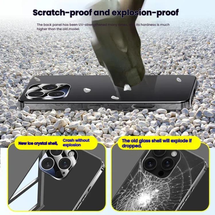 For iPhone 12 Pro Electroplating Ice Crystal Airbag Full Coverage Shockproof Phone Case