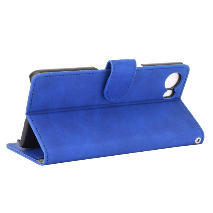 For BlackBerry Keyone Solid Color Skin Feel Magnetic Buckle Horizontal Flip Calf Texture PU Leather Case with Holder & Card Slots & Wallet