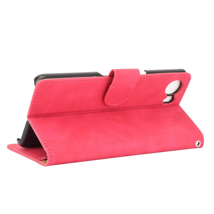 For BlackBerry Keyone Solid Color Skin Feel Magnetic Buckle Horizontal Flip Calf Texture PU Leather Case with Holder & Card Slots & Wallet