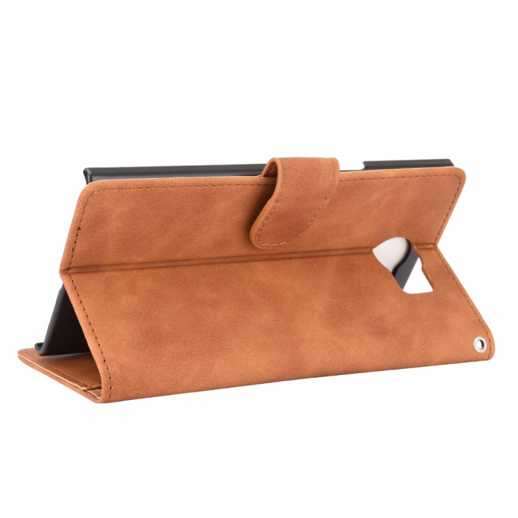 For BlackBerry Priv Solid Color Skin Feel Magnetic Buckle Horizontal Flip Calf Texture PU Leather Case with Holder & Card Slots & Wallet