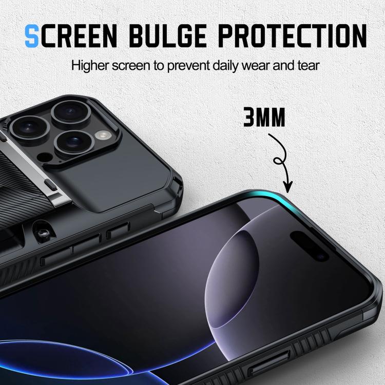 For iPhone 15 Plus Card Slot PC Hybrid TPU Combo Phone Case