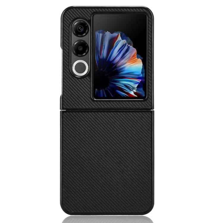 For ZTE nubia Flip2 Carbon Fiber Texture PU Leather PC Phone Case