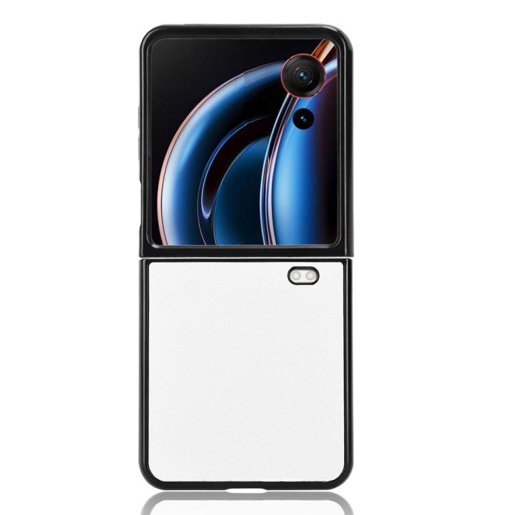 For ZTE nubia Flip3 Carbon Fiber Texture PU Leather PC Phone Case