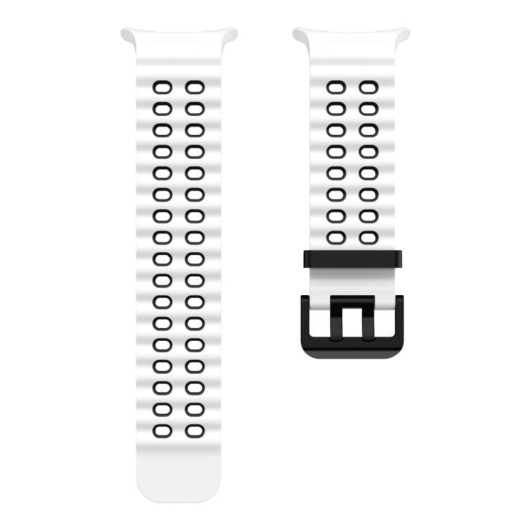 For Samsung Galaxy Watch Ultra 47mm / Ultra 2025 Kalebol Ocean Two-tone Silicone Strap