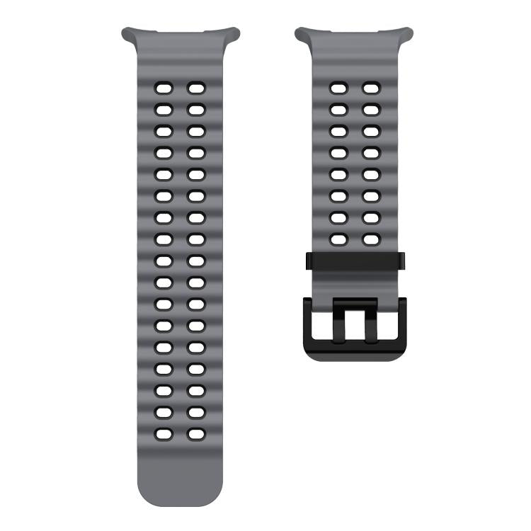 For Samsung Galaxy Watch Ultra 47mm / Ultra 2025 Kalebol Ocean Two-tone Silicone Strap