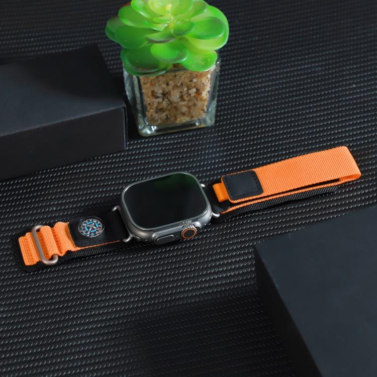 For Apple Watch 42mm / 41mm / 40mm / 38mm Kalebol Compass Nylon Loop Watch Strap