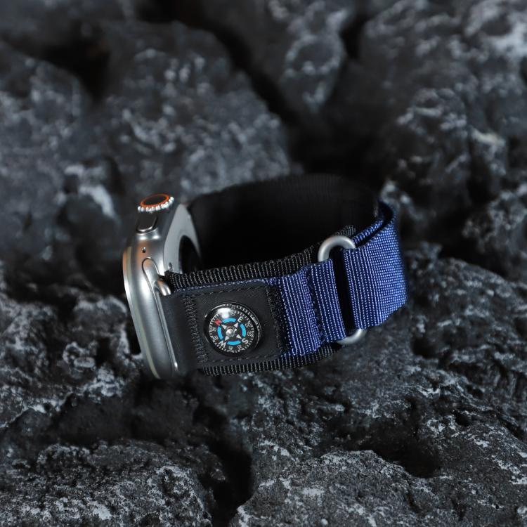 For Apple Watch 42mm / 41mm / 40mm / 38mm Kalebol Compass Nylon Loop Watch Strap