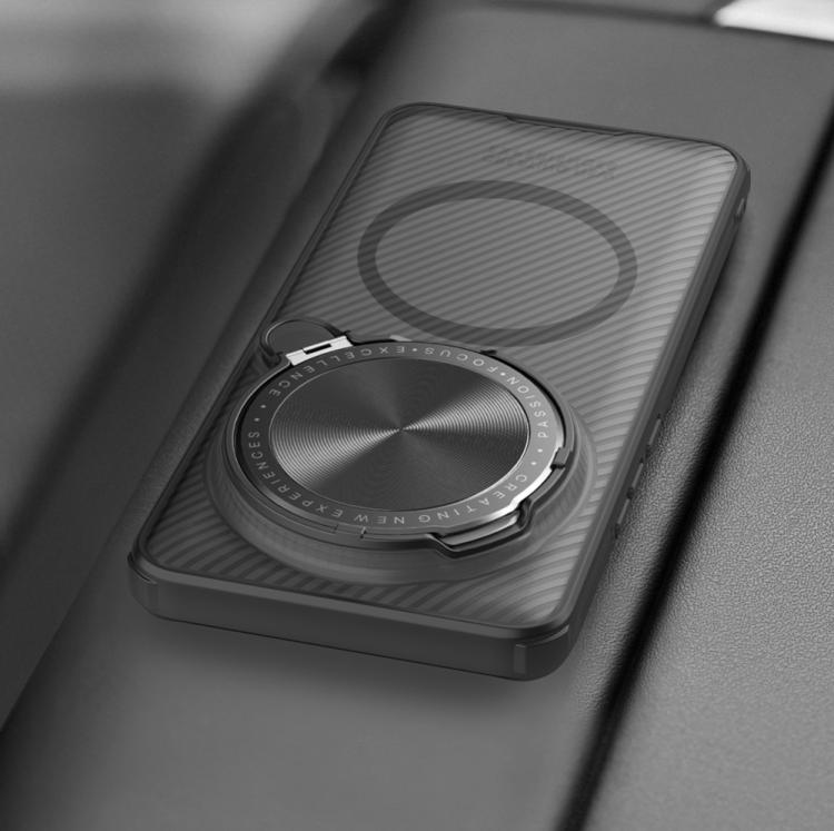 For Xiaomi 15 Ultra NILLKIN CamShield Prop MagSafe Magnetic Translucent PC Phone Case - Black