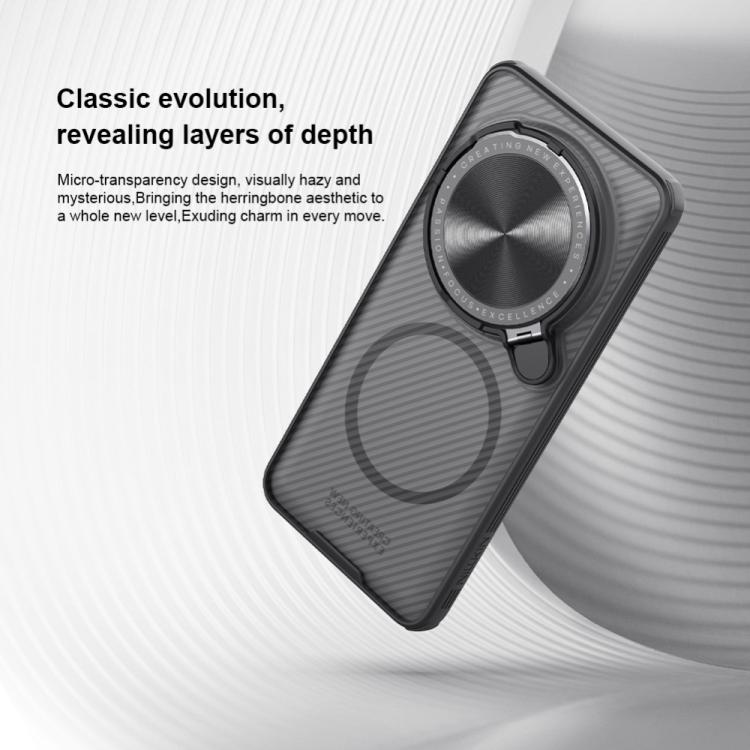 For Xiaomi 15 Ultra NILLKIN CamShield Prop MagSafe Magnetic Translucent PC Phone Case - Black