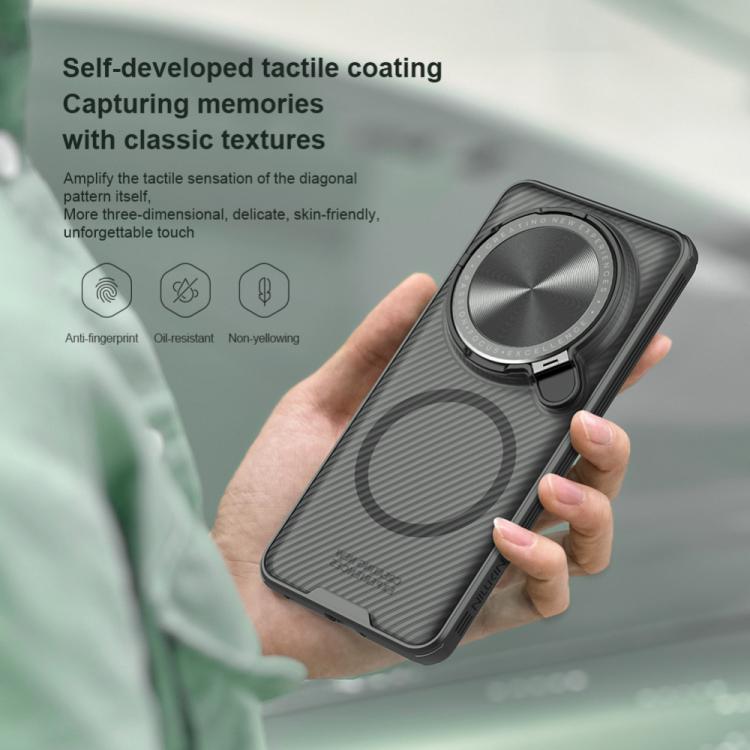 For Xiaomi 15 Ultra NILLKIN CamShield Prop MagSafe Magnetic Translucent PC Phone Case - Black