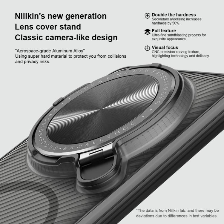 For Xiaomi 15 Ultra NILLKIN CamShield Prop MagSafe Magnetic Translucent PC Phone Case - Black
