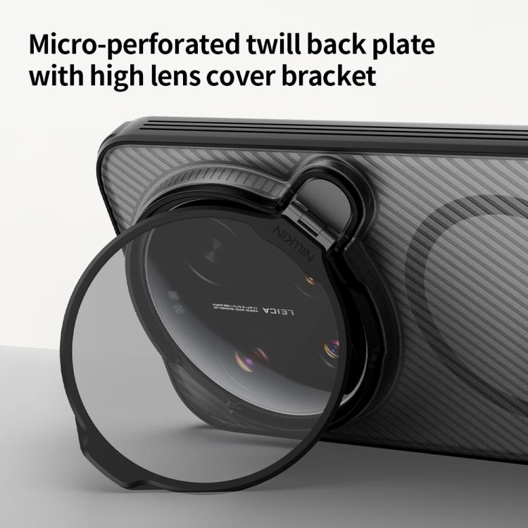 For Xiaomi 17 Ultra NILLKIN CamShield Prop MagSafe Magnetic Translucent PC Phone Case - Black