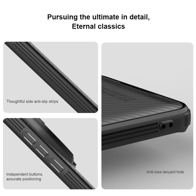 For Xiaomi 15 Ultra NILLKIN CamShield Prop Translucent PC Phone Case - Black