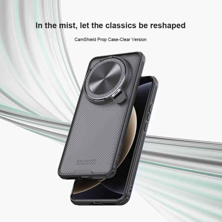 For Xiaomi 15 Ultra NILLKIN CamShield Prop Translucent PC Phone Case - Black