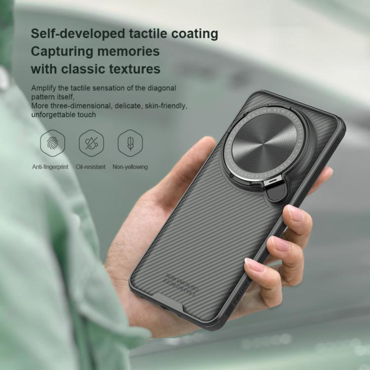 For Xiaomi 15 Ultra NILLKIN CamShield Prop Translucent PC Phone Case - Black
