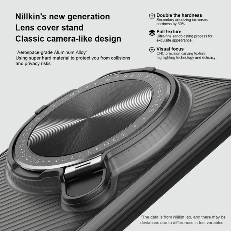 For Xiaomi 15 Ultra NILLKIN CamShield Prop Translucent PC Phone Case - Black