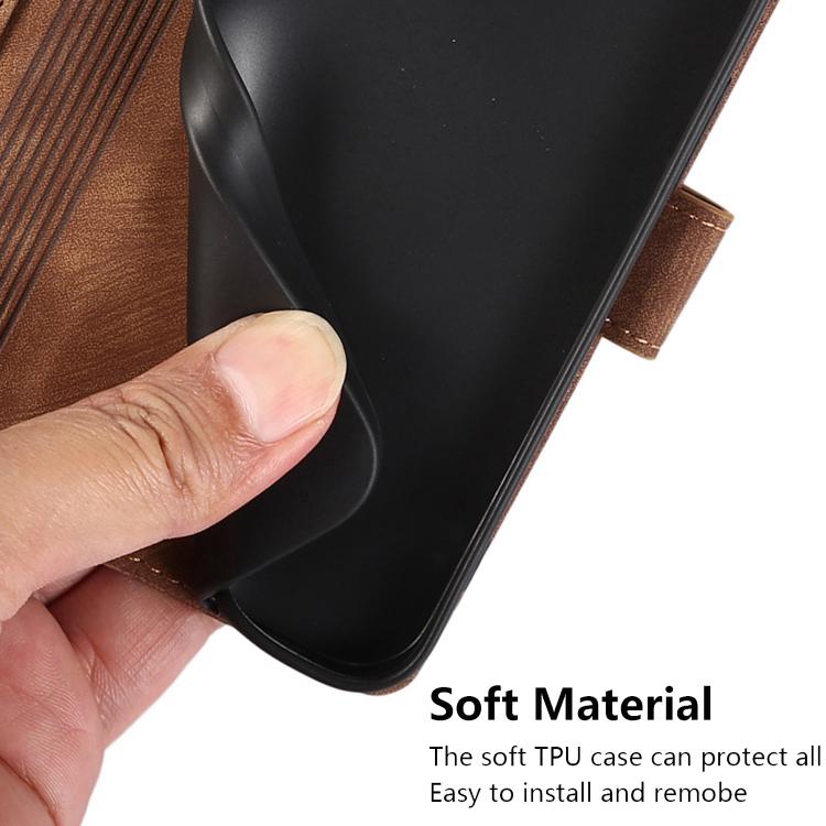 For Samsung Galaxy S24 FE 5G Orchid Butterfly Embossed Leather Phone Case