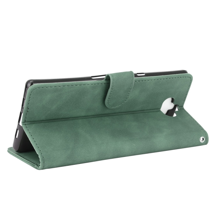 For Sony Xperia 10 Plus Solid Color Skin Feel Magnetic Buckle Horizontal Flip Calf Texture PU Leather Case with Holder & Card Slots & Wallet