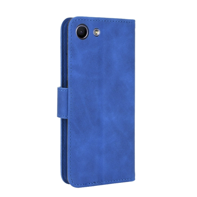 For Sony Xperia Ace Solid Color Skin Feel Magnetic Buckle Horizontal Flip Calf Texture PU Leather Case with Holder & Card Slots & Wallet