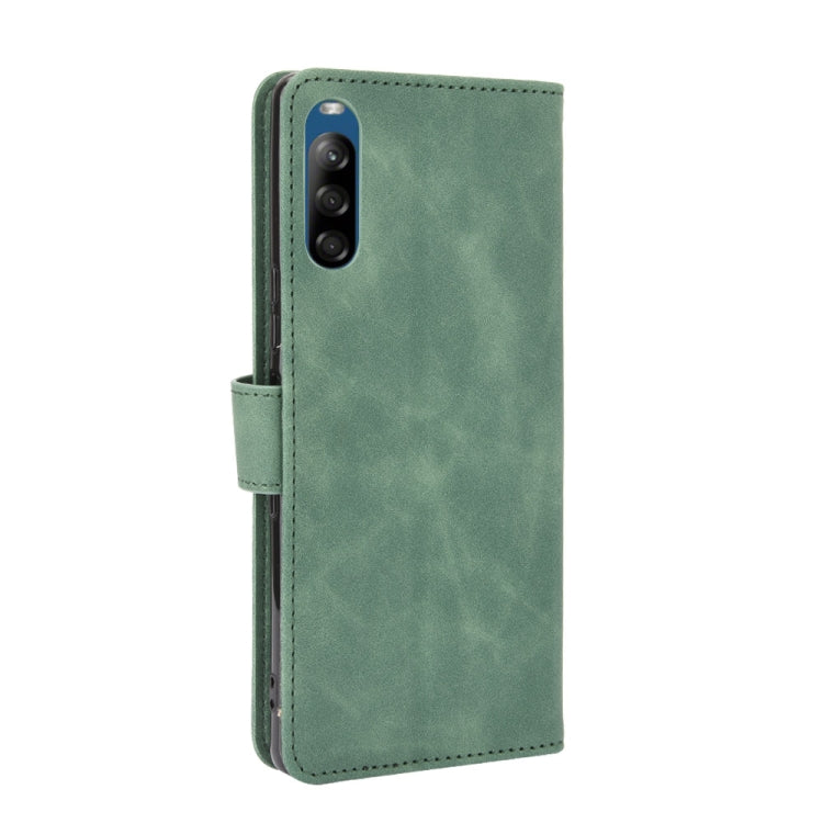 For Sony Xperia L4 Solid Color Skin Feel Magnetic Buckle Horizontal Flip Calf Texture PU Leather Case with Holder & Card Slots & Wallet