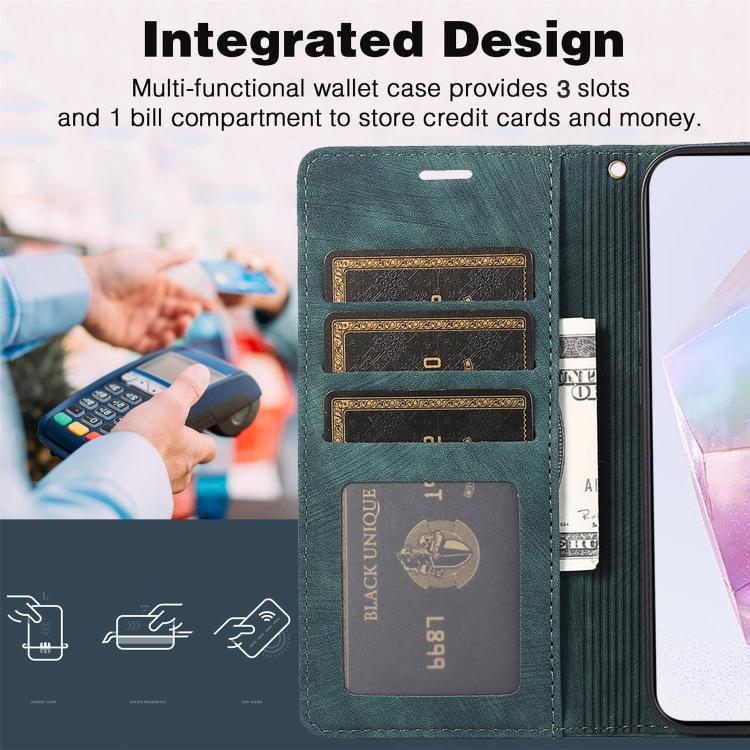 For Samsung Galaxy A36 5G Orchid Butterfly Embossed Leather Phone Case
