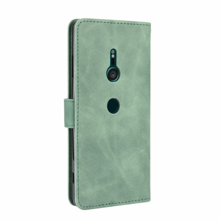 For Sony Xperia XZ3 Solid Color Skin Feel Magnetic Buckle Horizontal Flip Calf Texture PU Leather Case with Holder & Card Slots & Wallet