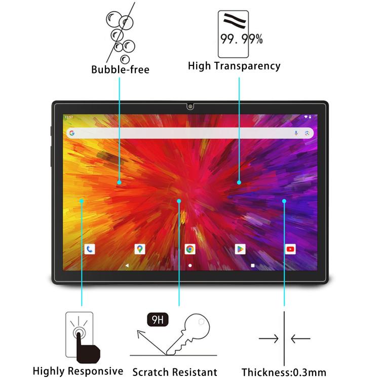 For Acepad A131 4G 10.1 9H 0.3mm Explosion-proof Tempered Glass Film