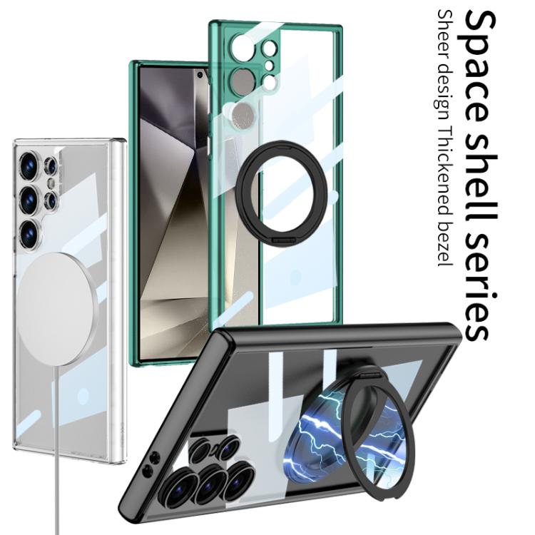 For Samsung Galaxy S24 Ultra 5G GKK Space Series Rotate MagSafe Shockproof Full Coverage Phone Case
