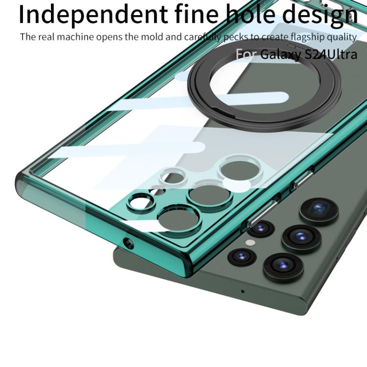 For Samsung Galaxy S24 Ultra 5G GKK Space Series Rotate MagSafe Shockproof Full Coverage Phone Case