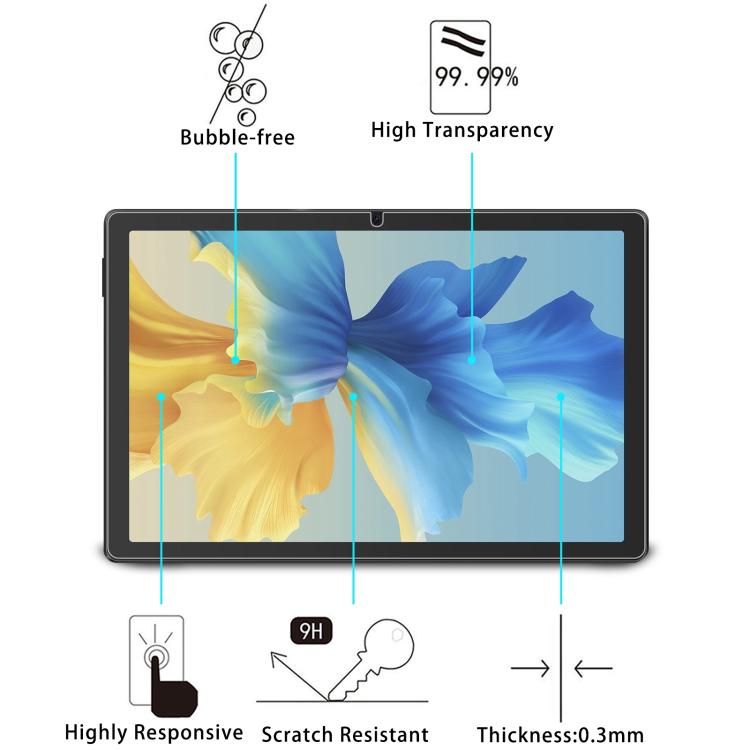 For Ainmel C10BK Tablet 10.1 9H 0.3mm Explosion-proof Tempered Glass Film