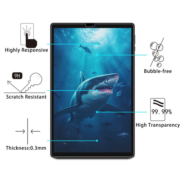 For BEYODFU Tablet L30 10.4 9H 0.3mm Explosion-proof Tempered Glass Film