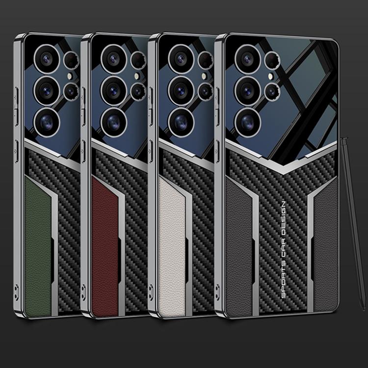 For Samsung Galaxy S25 Ultra 5G GKK Plating TPU + Leather Future Full Coverage Phone Case, Without Pen